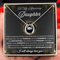 Lucky Horseshoe Necklace for Daughter
