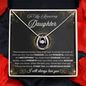 Lucky Horseshoe Necklace for Daughter