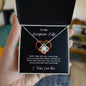To My Gorgeous Wife | Eternal Flame Necklace