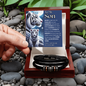 To My Son - Courage, Strength & Love Bracelet