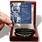 To My Son - Courage, Strength & Love Bracelet