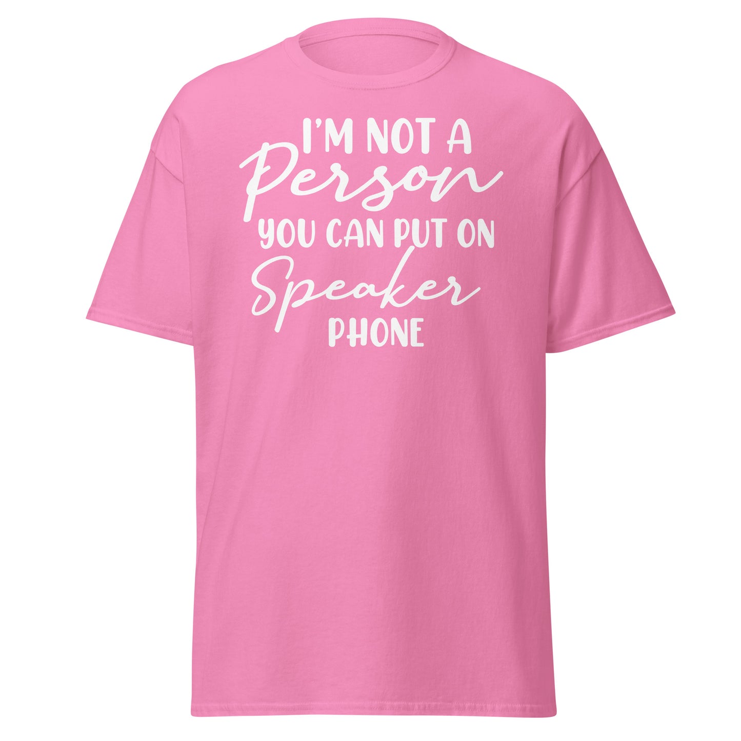 No Speaker classic tee