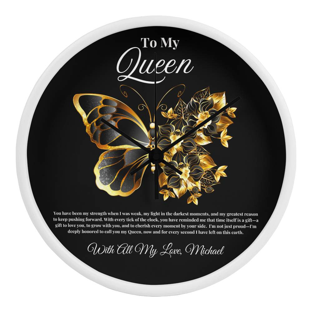 Personalized Queen Clock | Timeless Love