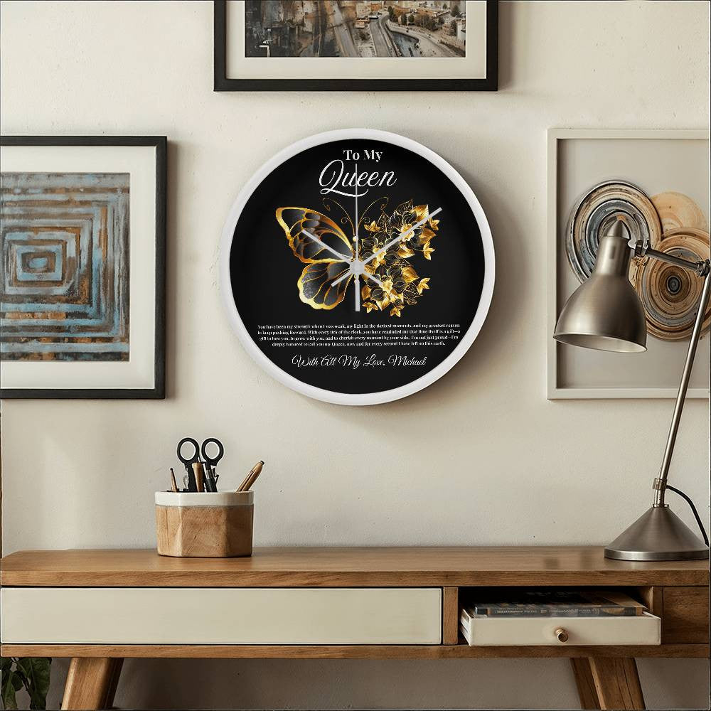 Personalized Queen Clock | Timeless Love