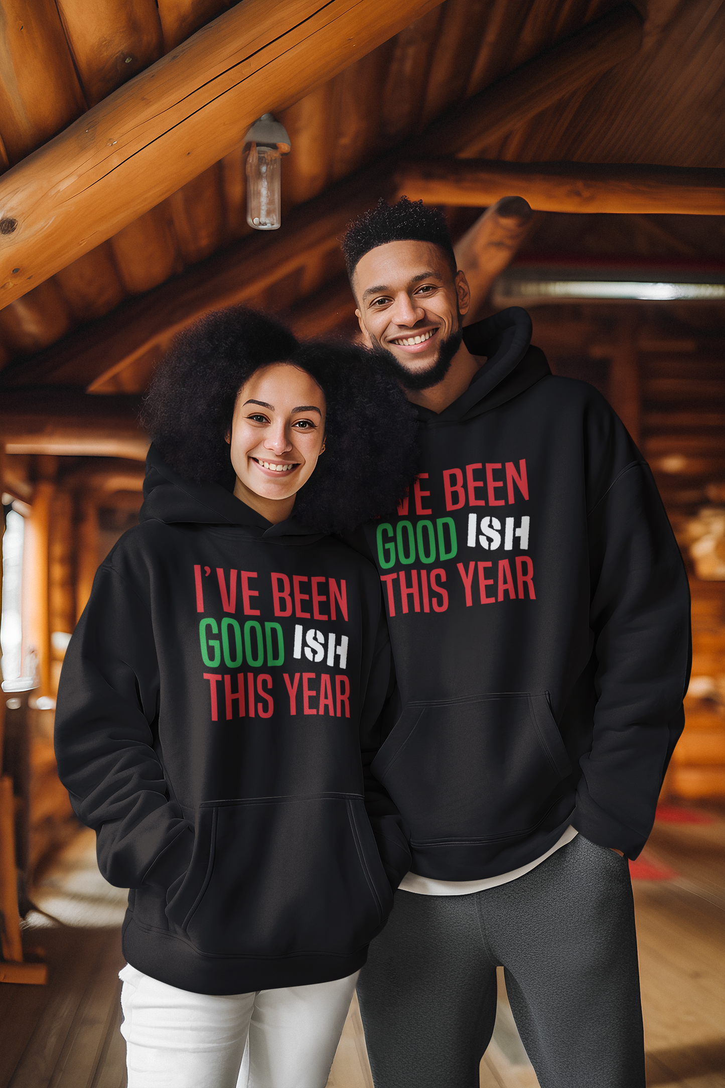 🎄"Good with a Dash of ‘Ish’" Unisex Hoodie😂