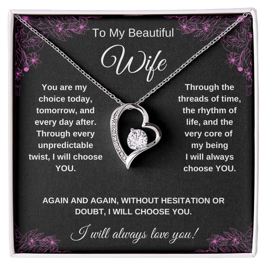 I Choose You | Forever Love Necklace - Wife