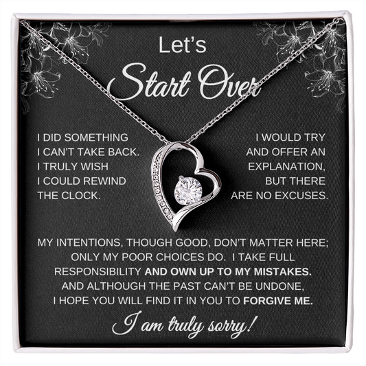 Let's Start Over | I'm Sorry | Forever Love Necklace