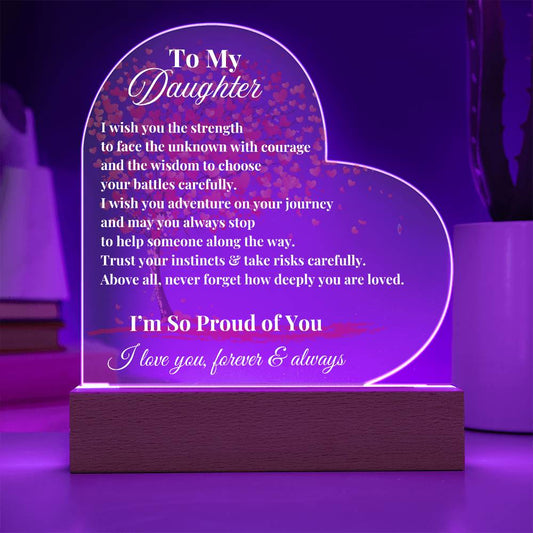 A Daughter's Journey Plaque