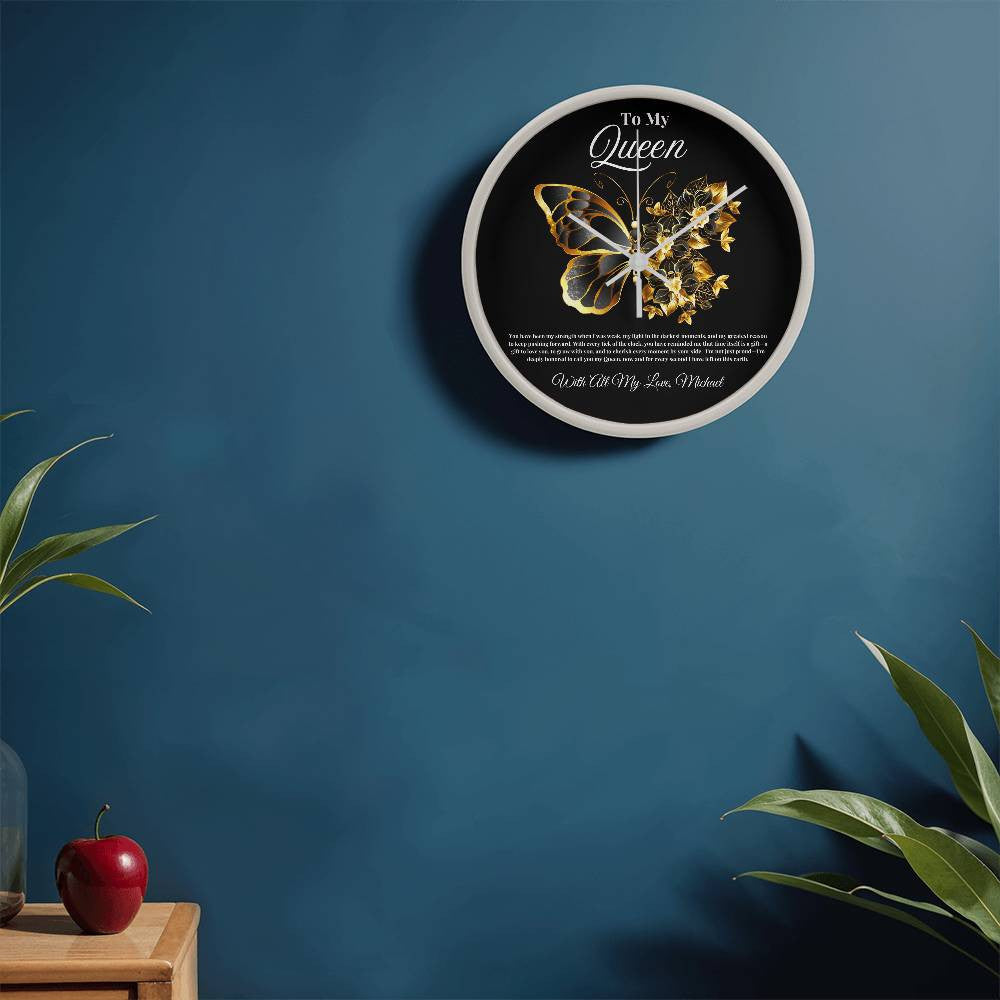 Personalized Queen Clock | Timeless Love